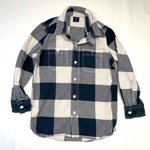 GAP Shacket Boy’s Small 6-7 Plaid Jacket Button Down Shirt Country Western Top